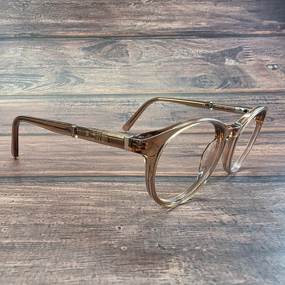 Flower by Drew Barrymore‎ Lilly 6035 290 Brown Round Cat Eye Frames 49-19-140